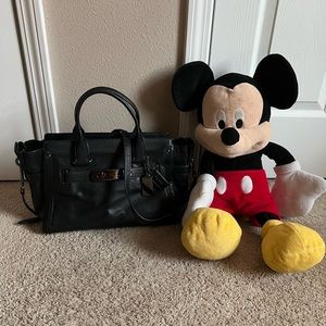 Coach black large satchel